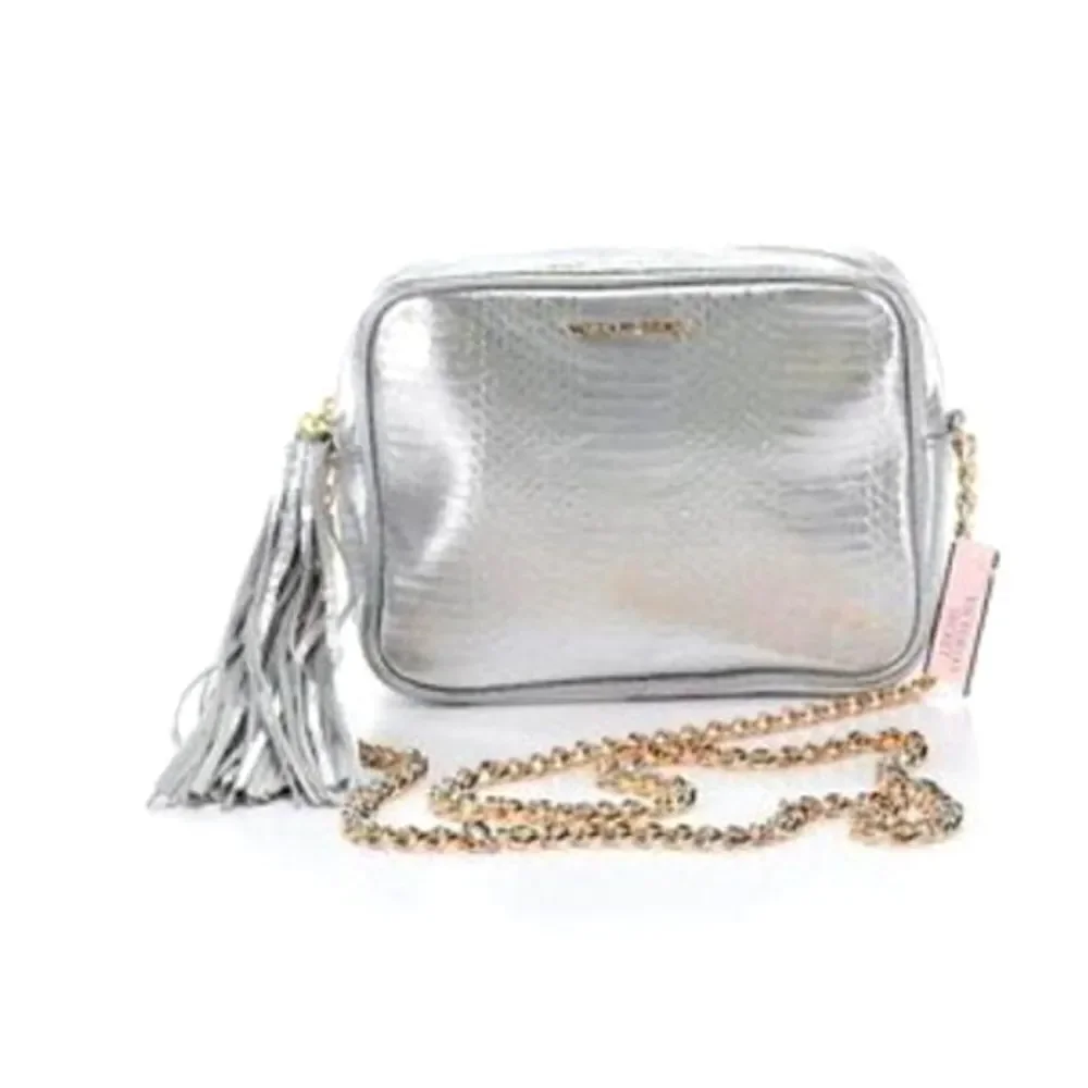 NWT Victoria's Secret Official Silver Crossbody